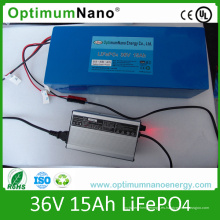 LiFePO4 36V 15ah para 300W-800W E-Bike